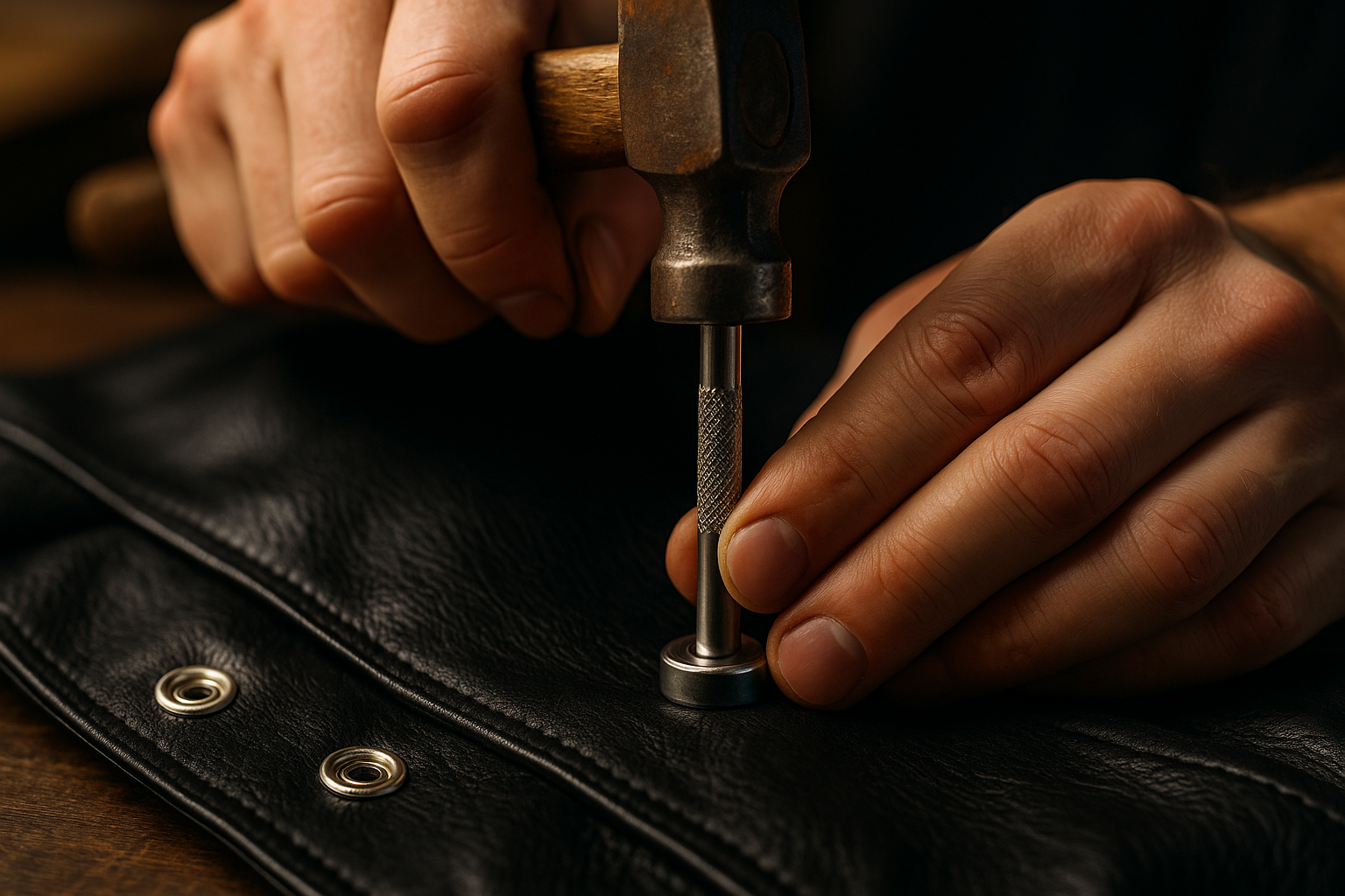 How to Add Snap Buttons to Leather Jackets